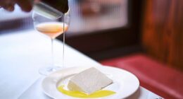 Aged ricotta is ‘anointed with a delicate Sardinian olive oil’