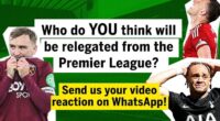 We want to hear from YOU! Send in your video comment and tell us who you think will get relegated from the Premier League... will it be Tottenham? West Ham? Are Forest and Leeds now safe?