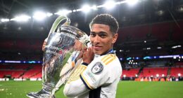 England midfielder Jude Bellingham lifted the Champions League trophy with Real Madrid at Wembley two years ago