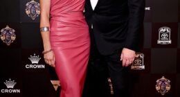 Former Carlton Football Club president Luke Sayers is pictured with his estranged wife Cate