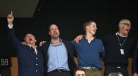 Left to right: Ben Dawes, Prince William, Jake van Cutsem, Edward van Cutsem