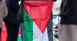 Zac Polanski speaking at a pro-Palestine rally in January 2025. At one time during his stint as a Lib Dem, Polanski was an enthusiastic Zionist