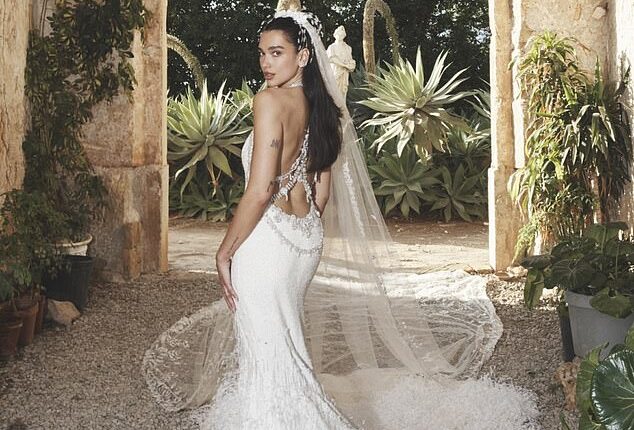 Dua Lipa has shared the first pictures from her £1.5million Sicilian wedding to Callum Turner
