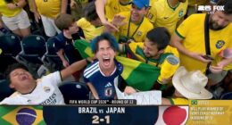 A Japan fan has gone viral for his epic meltdown after losing to Brazil in the Round of 32