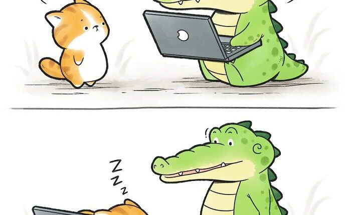 49 Wholesome Comics About An Alligator And His Friends By This Artist (New Pics)