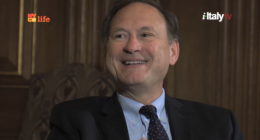 Sam Alito giving an interview.