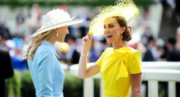 Lady Gabriella Windsor and Princess Catherine warmly chatted today at the Royal Ascot today