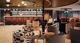 On Europe's largest river cruiser, AmaRudi, scheduled to debut in 2027, guests are treated to plush interiors and enhanced amenities