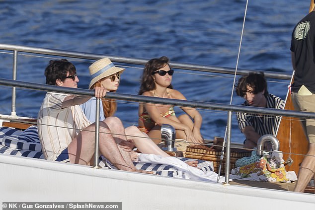 Paul Mescal and Barry Keoghan, who are playing Paul McCartney and Ringo Star in The Beatles biopic, were spotted filming scenes on the Costa Brava coast alongside their on-screen lovers Lucy Boynton and Mia McKenna Bruce
