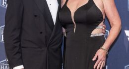 Aussie Rules footy legend Graham Cornes (pictured with wife Nicole) loves what he's seeing from the Socceroos at the World Cup, but believes fans' infatuation with them won't last