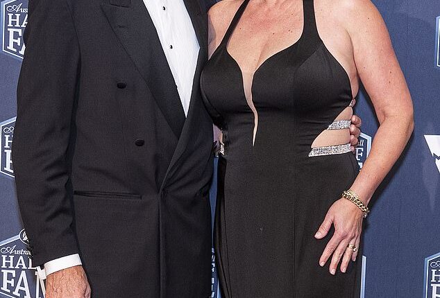Aussie Rules footy legend Graham Cornes (pictured with wife Nicole) loves what he's seeing from the Socceroos at the World Cup, but believes fans' infatuation with them won't last