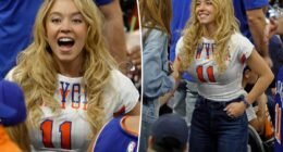All about Sydney Sweeney's custom Knicks jersey for NBA Finals Game 5