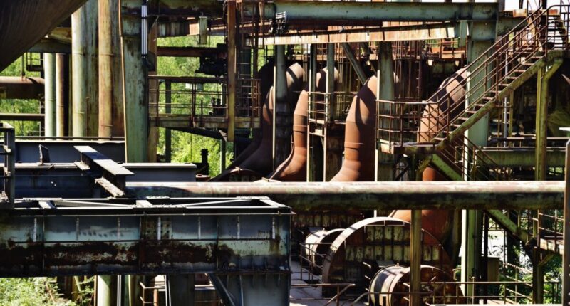 rusted factory