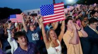 The crowd cheered ballistically after the flyovers passed overhead