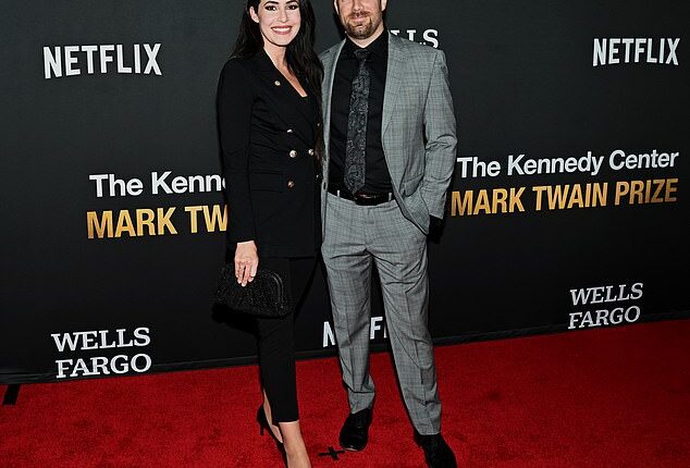 Anna Paulina Luna and her husband Andrew Gamberzky attend the 27th Annual Mark Twain Prize for American Humor gala at The Kennedy Center on June 28, 2026 in Washington, DC