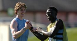 Anthony Gordon is in line to get the nod on the left for England’s World Cup opener against Croatia, while Bukayo Saka is struggling to prove his fitness