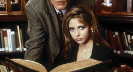 Celebrities have paid heartfelt tribute to Anthony Head after his death at age 72 - pictured in Buffy the Vampire Slayer with Sarah Michelle Gellar in 1997