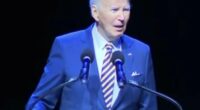 Biden was interrupted by shouting hecklers but continued with his prepared remarks while speaking at the Maryland Democratic Party's Fight Back & Win Summit in Hanover on Saturday