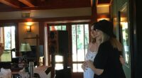 Barbra Streisand has shared a sweet snap cradling Anne Hathaway's growing baby bump after the actress announced she is expecting her third child