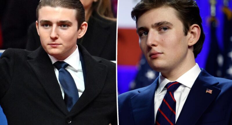 Barron Trump debuts new look at UFC event as he makes first public appearance in months