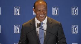 Tiger Woods made a surprise public appearance at a PGA Tour event on Tuesday morning