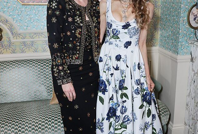 Princess Beatrice and Stacey Bendet attend an event in London on Thursday evening