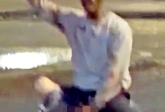 Stephen Ogilvie lost an eye following the attack and suffered injuries to his back, neck and face in the attempted 'beheading' at around 10.30pm on Monday