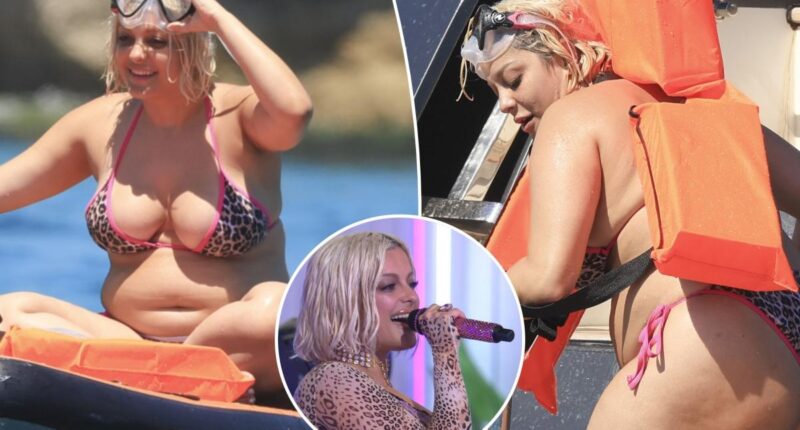 Bikini-clad Bebe Rexha spotted enjoying yacht day in Ibiza after 'Love Island' performance