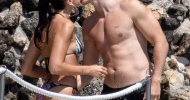 Dua Lipa and Callum Turner couldn't keep their hands off each other once again as they continued their PDA-packed tour of Italy on their honeymoon
