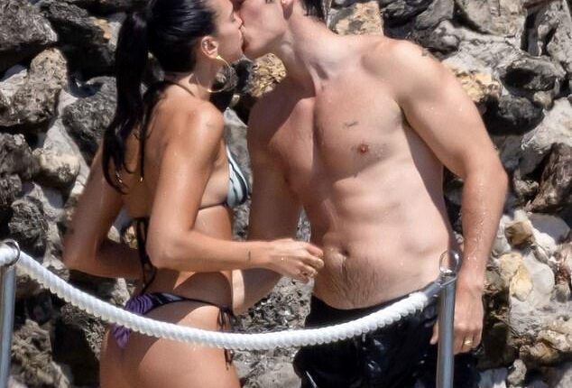 Dua Lipa and Callum Turner couldn't keep their hands off each other once again as they continued their PDA-packed tour of Italy on their honeymoon