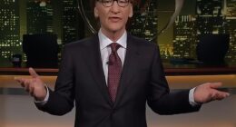 The comedian took the stage for his opening monologue on HBO's Real Time with Bill Maher on Friday night, starting the show with a sarcastic bit praising the new deal
