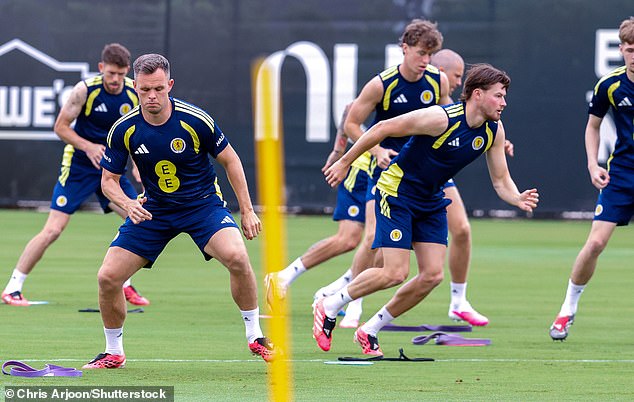 Lawrence Shankland and Nathan Patterson get put through their paces in training in Florida