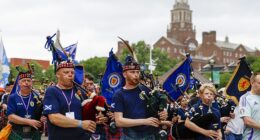 Thousands of Scots have flooded to the east coast to watch the World Cup - and they've been a major hit with the Americans