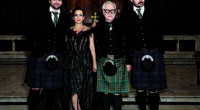 It was double celebrations for Brian Cox and his wife Nicole Ansari-Cox two weeks ago, as the couple marked the actor's 80th birthday and their 25th wedding anniversary - pictured with their sons Orson, 24, and Torin, 21,