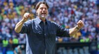 Mauricio Pochettino and his players were serenaded after their World Cup win over Australia