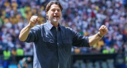 Mauricio Pochettino and his players were serenaded after their World Cup win over Australia
