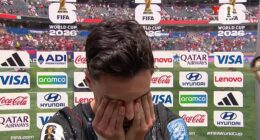 Canada's goalscorer Stephen Eustaquio could not hold back his tears after Sunday's win