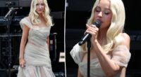 Christina Aguilera wears semi-sheer gown for Obama Presidential Center opening performance