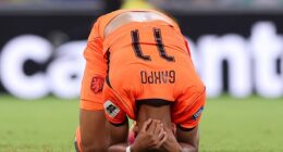 Cody Gakpo broke down in tears after scoring the opener for the Netherlands against Morocco