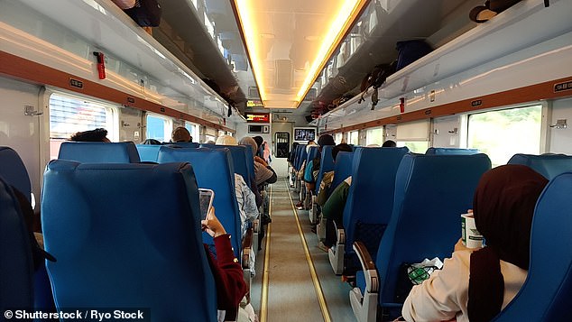 When a woman boarded a crowded train and spotted a man occupying two seats, she assumed he would do what most commuters do and move over