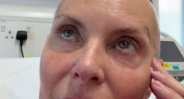 Coronation Street star Tracy Shaw broke down in tears on Friday as she filmed herself back in the hospital amid her breast cancer battle