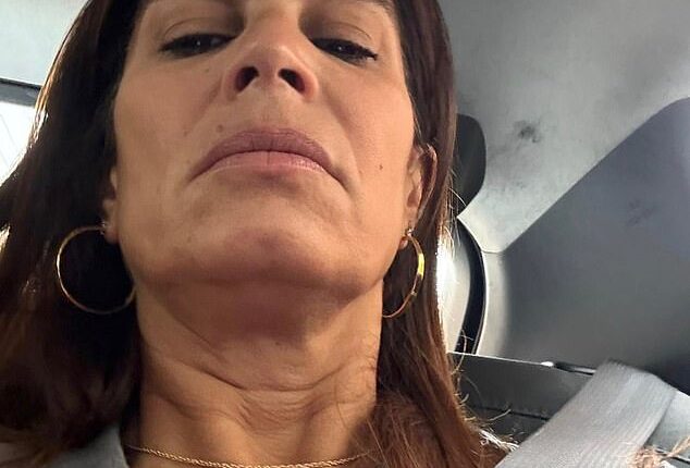 I was taking a selfie and caught myself from below, writes Deborah Joseph, and there it was. My 51-year-old neck