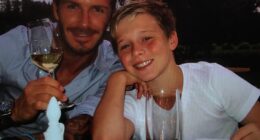 David Beckham has extended an olive branch to his estranged son Brooklyn by including him in a Father's Day post despite celebrating the occasion without him