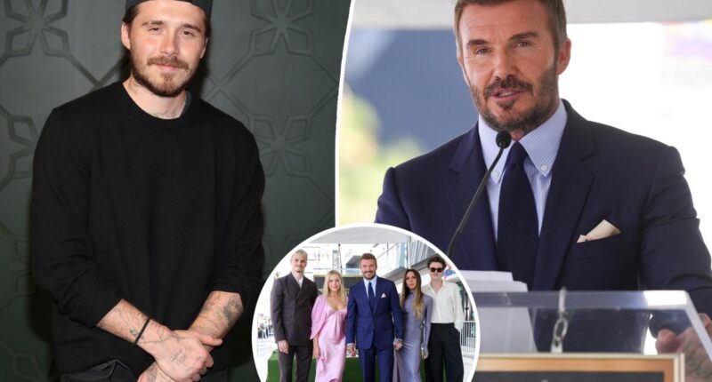 David Beckham shuts down interview question about son Brooklyn amid family feud