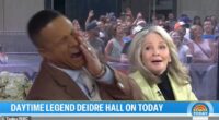 Deidre Hall 'slapped' Craig Melvin during a live TV interview on the Today show, but it was done all in jest