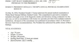 Dr Oz reveals Trump's 'meticulous' trait that keeps him going back to the hospital… including an 'odd' nightly habit