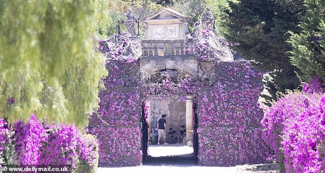 The countdown is on! Dua Lipa and Callum Turner's wedding preparations get underway at Villa Valguarnera as security arrive ahead of the couple's £1million three-day Sicily event