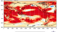 Scientists warn that a so¿called 'super El Niño' could push global temperatures (pictured) to record¿breaking highs