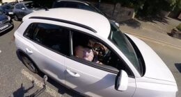 This is the moment Adrian Chapmanlaw became a 'pseudo police officer' - and stops a driver for checking Instagram at the wheel