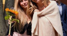Eric Dane's daughter Georgia has graduated from eighth grade, nearly four months after his death from amyotrophic lateral sclerosis (ALS)